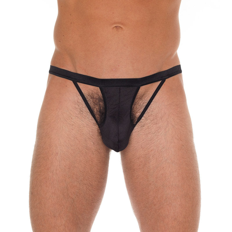 Vibrators, Sex Toy Kits and Sex Toys at Cloud9Adults - Mens Cut Out GString Black - Buy Sex Toys Online