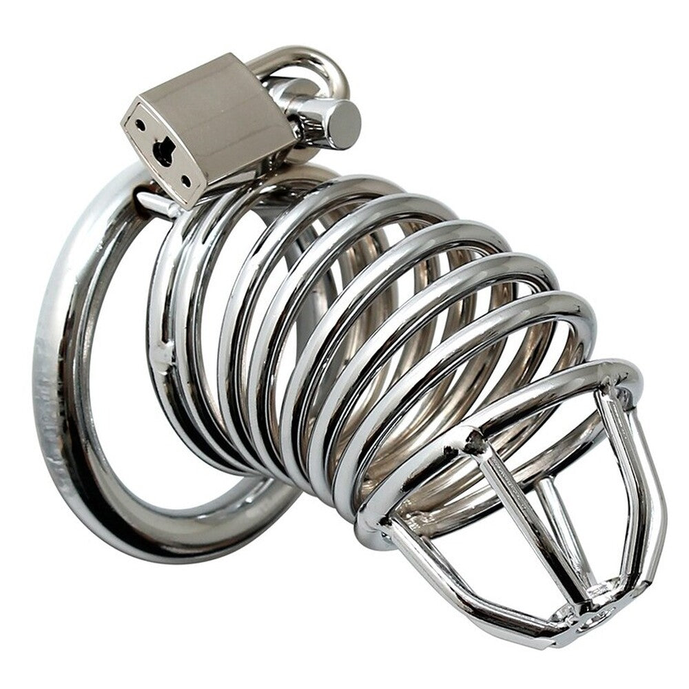 Vibrators, Sex Toy Kits and Sex Toys at Cloud9Adults - Chrome Chastity Cock Cage - Buy Sex Toys Online