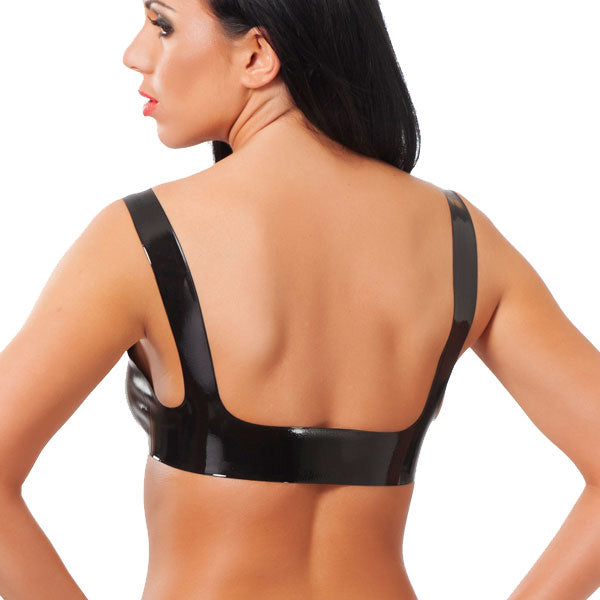 Vibrators, Sex Toy Kits and Sex Toys at Cloud9Adults - Rubber Secrets Open Nipple Bra - Buy Sex Toys Online