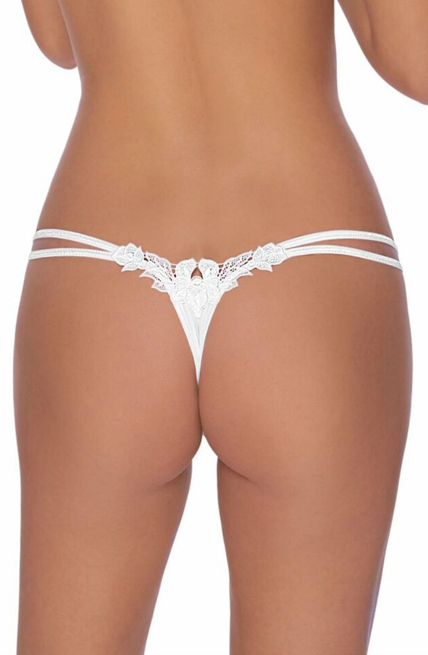 Vibrators, Sex Toy Kits and Sex Toys at Cloud9Adults - Roza Agnez Thong White - Buy Sex Toys Online