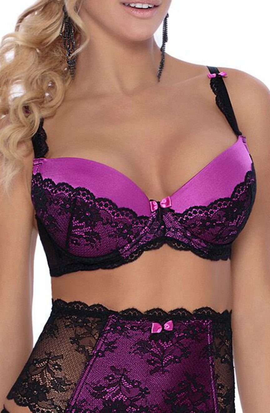 Vibrators, Sex Toy Kits and Sex Toys at Cloud9Adults - Roza Fifi Push Up Bra Black - Buy Sex Toys Online