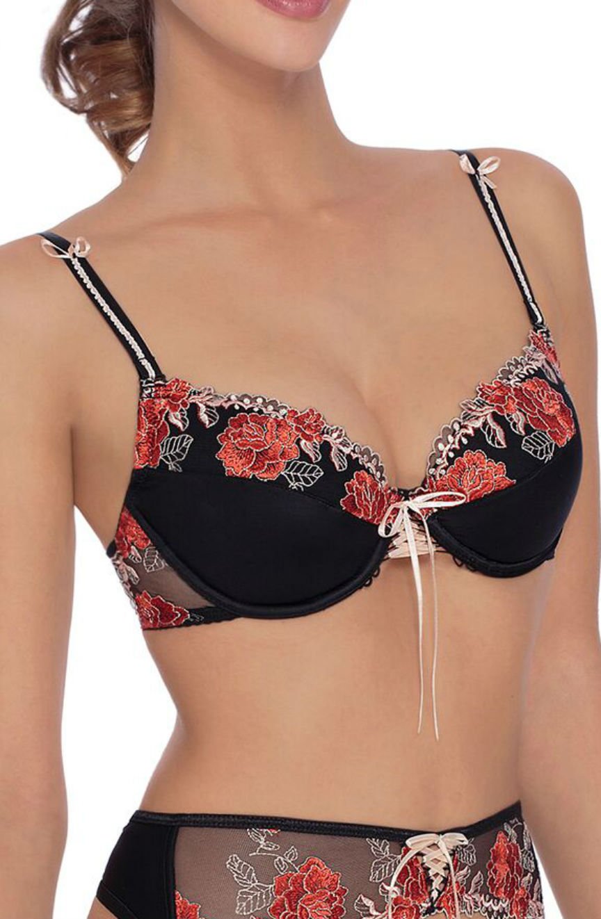 Vibrators, Sex Toy Kits and Sex Toys at Cloud9Adults - Roza Natali Black Bra - Buy Sex Toys Online