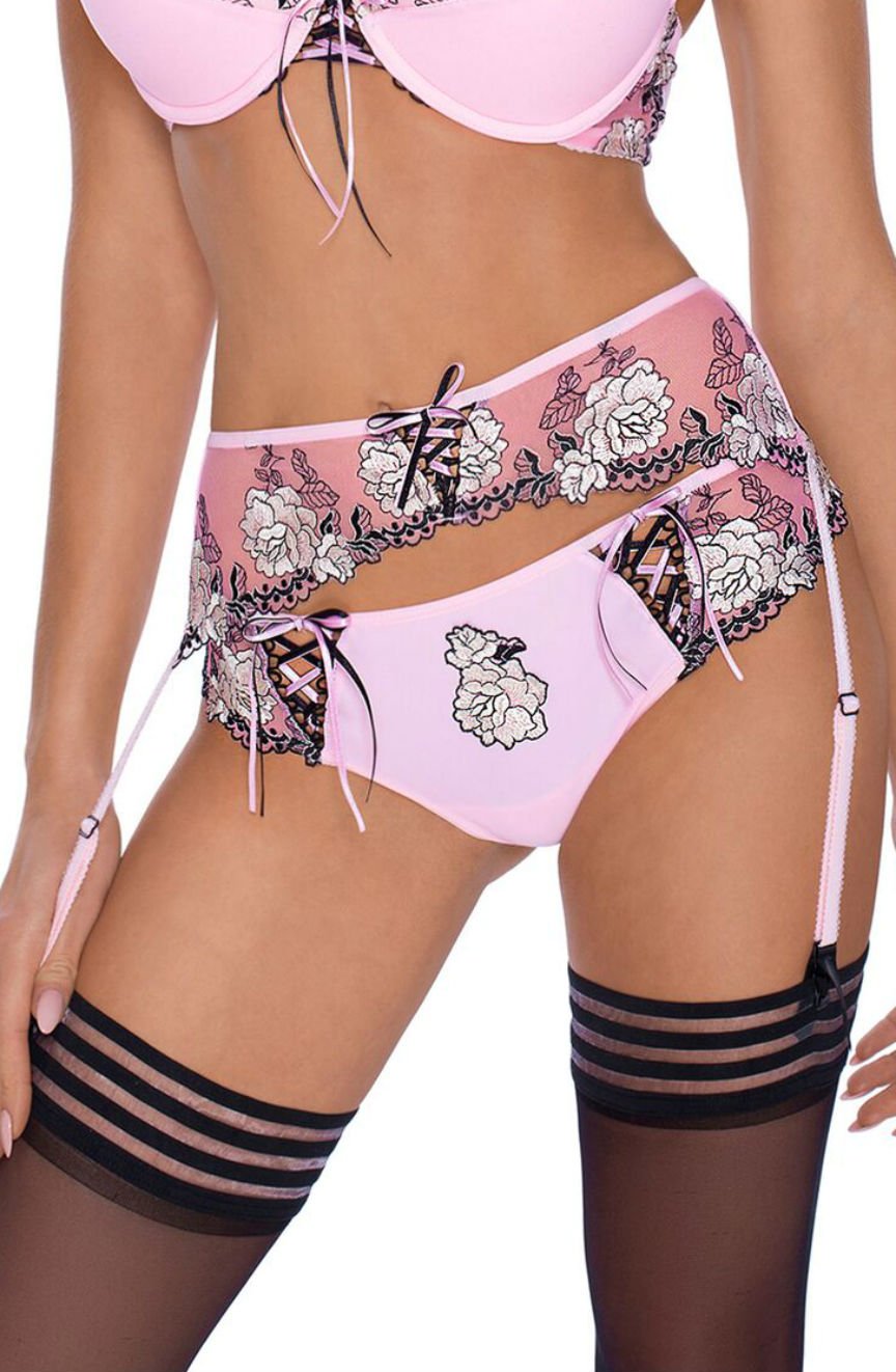 Vibrators, Sex Toy Kits and Sex Toys at Cloud9Adults - Roza Natali Pink Susp Belt - Buy Sex Toys Online