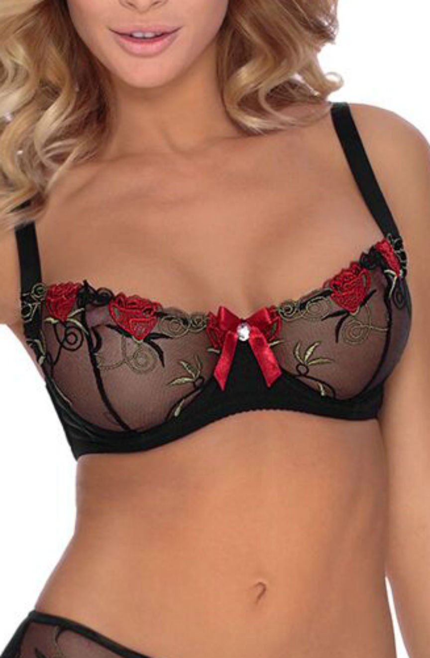 Vibrators, Sex Toy Kits and Sex Toys at Cloud9Adults - Roza Rufina Soft Cup Bra Black - Buy Sex Toys Online