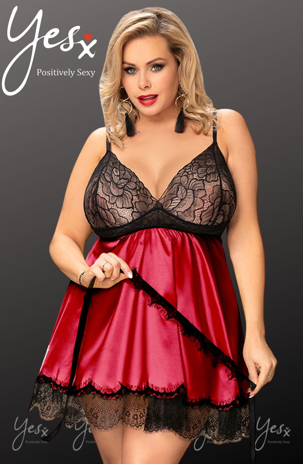 Vibrators, Sex Toy Kits and Sex Toys at Cloud9Adults - YesX YX832Q Babydoll & Blindfold - Buy Sex Toys Online