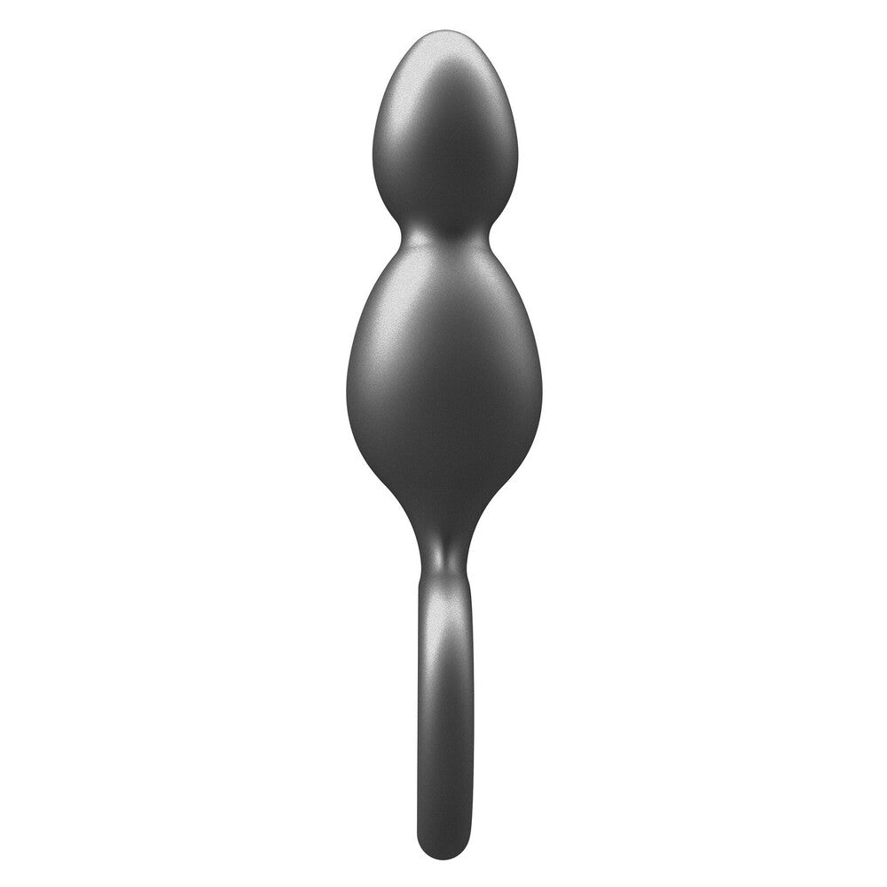 Vibrators, Sex Toy Kits and Sex Toys at Cloud9Adults - ToyJoy Buttocks The Plugger 2 Balls Metallic Silicone Plug - Buy Sex Toys Online