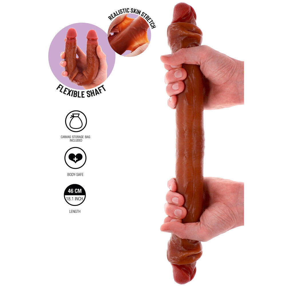 Vibrators, Sex Toy Kits and Sex Toys at Cloud9Adults - ToyJoy Silicone Foreskin Double Dong 18 Inches - Buy Sex Toys Online