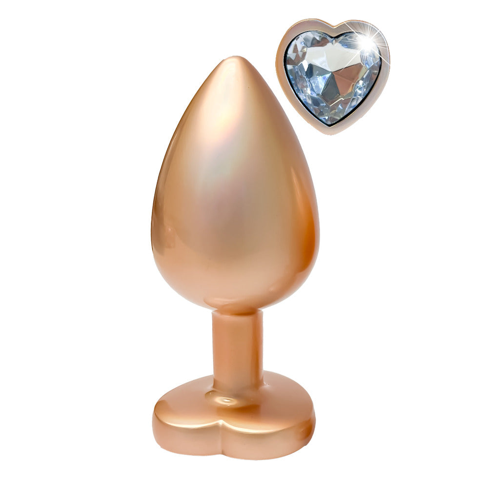 Vibrators, Sex Toy Kits and Sex Toys at Cloud9Adults - Gleaming Love Pearl Gold Butt Plug Large - Buy Sex Toys Online