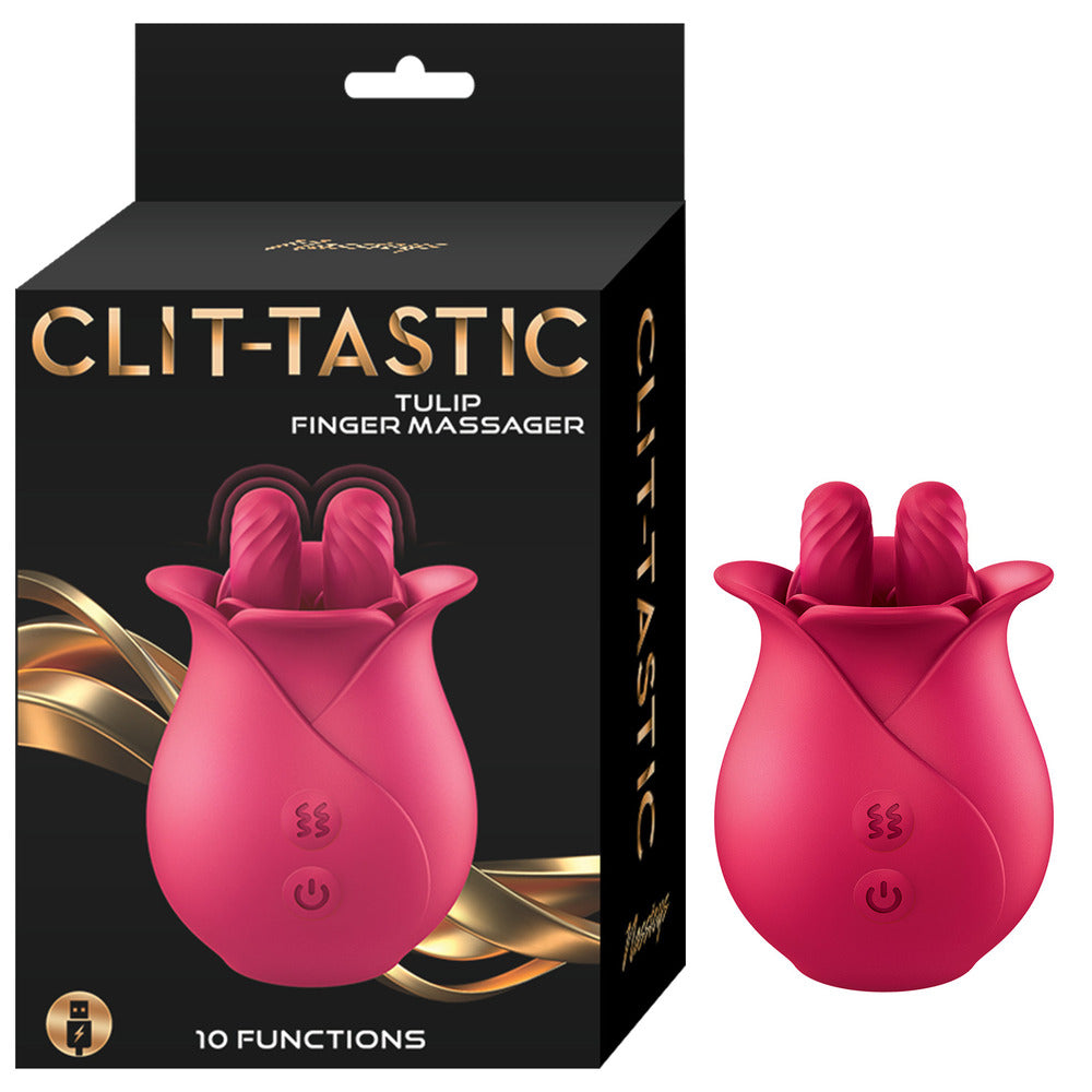 Vibrators, Sex Toy Kits and Sex Toys at Cloud9Adults - ClitTastic Tulip Finger Massager Rechargeable - Buy Sex Toys Online