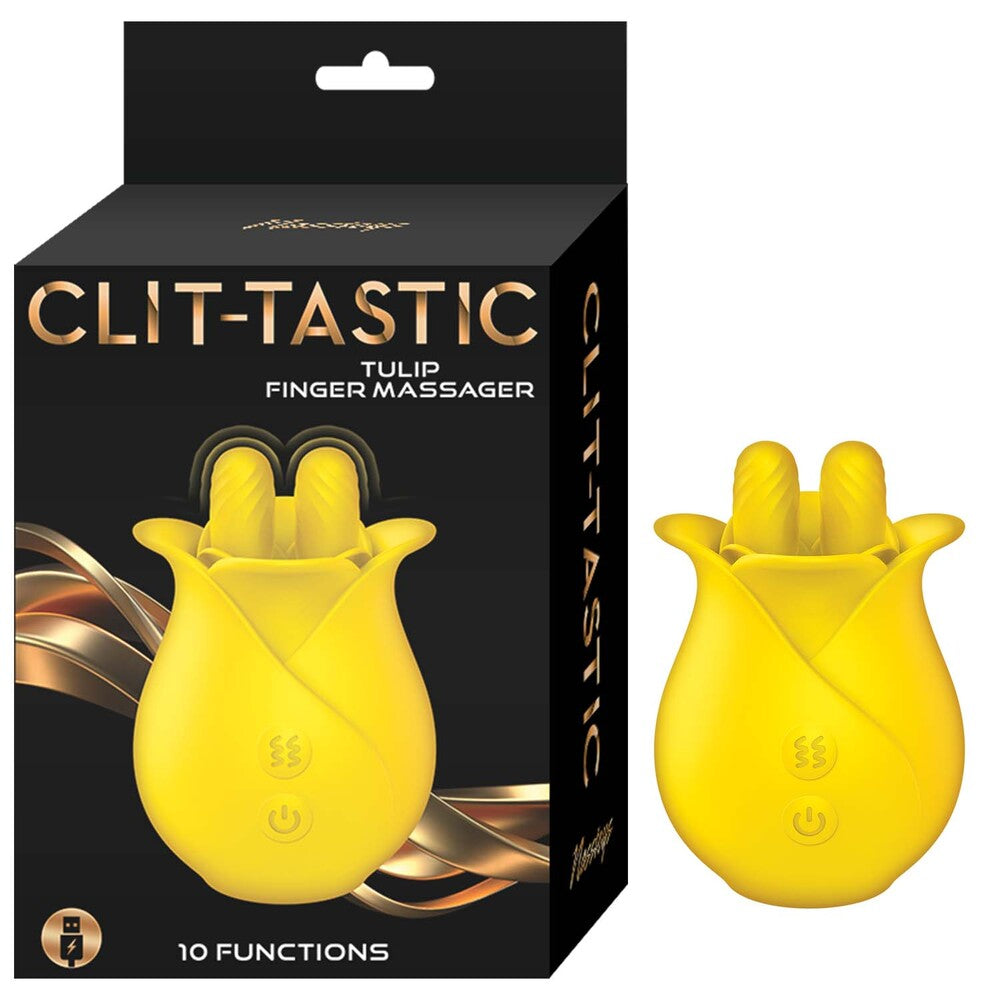 Vibrators, Sex Toy Kits and Sex Toys at Cloud9Adults - ClitTastic Tulip Finger Massager Rechargeable - Buy Sex Toys Online