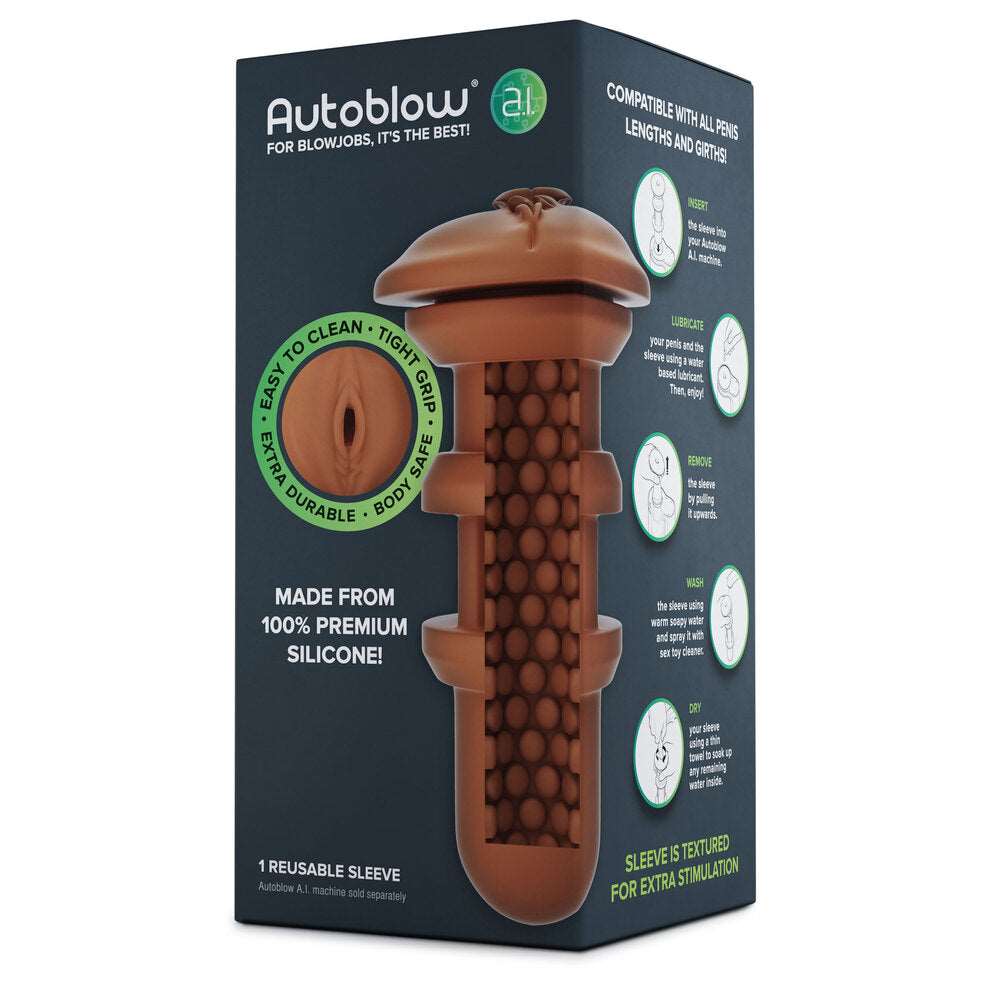 Vibrators, Sex Toy Kits and Sex Toys at Cloud9Adults - Autoblow A.I Reusable Vagina Sleeve - Buy Sex Toys Online