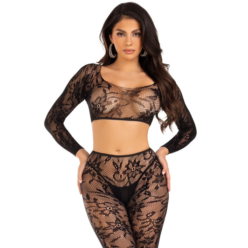 Vibrators, Sex Toy Kits and Sex Toys at Cloud9Adults - Leg Avenue Crop Top and Footless Tights UK 6 to 12 - Buy Sex Toys Online