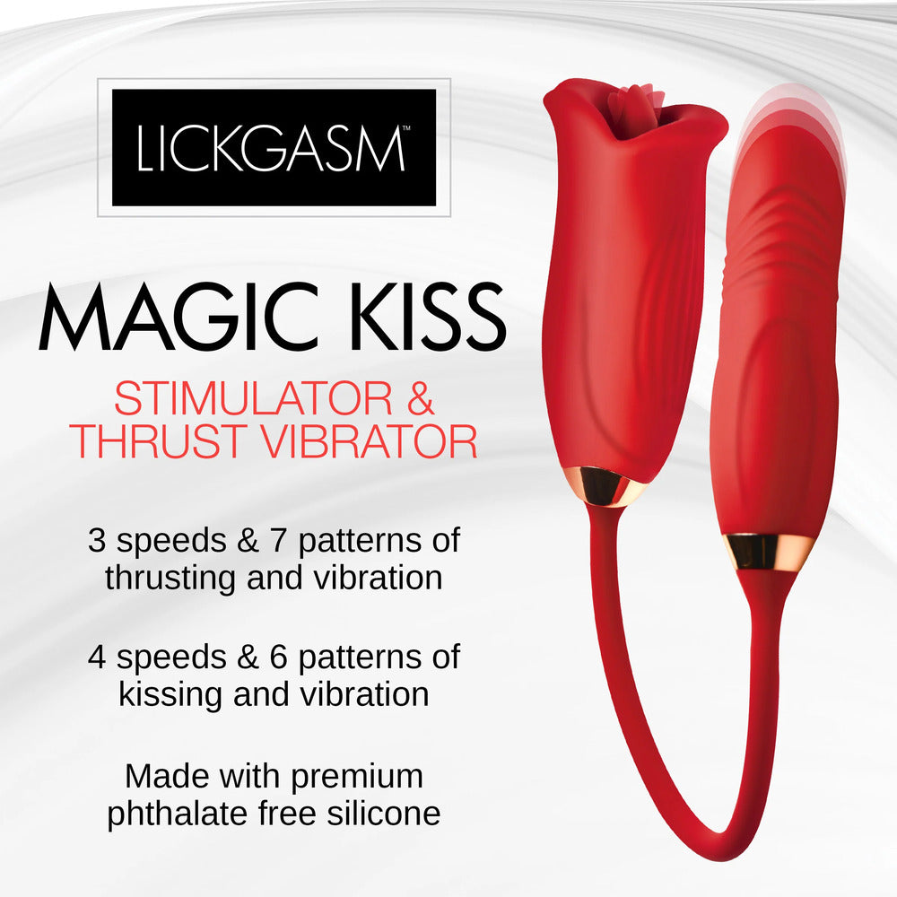 Vibrators, Sex Toy Kits and Sex Toys at Cloud9Adults - Play Hard Magic Kiss Clitoral Stim and Thursting Vibe - Buy Sex Toys Online