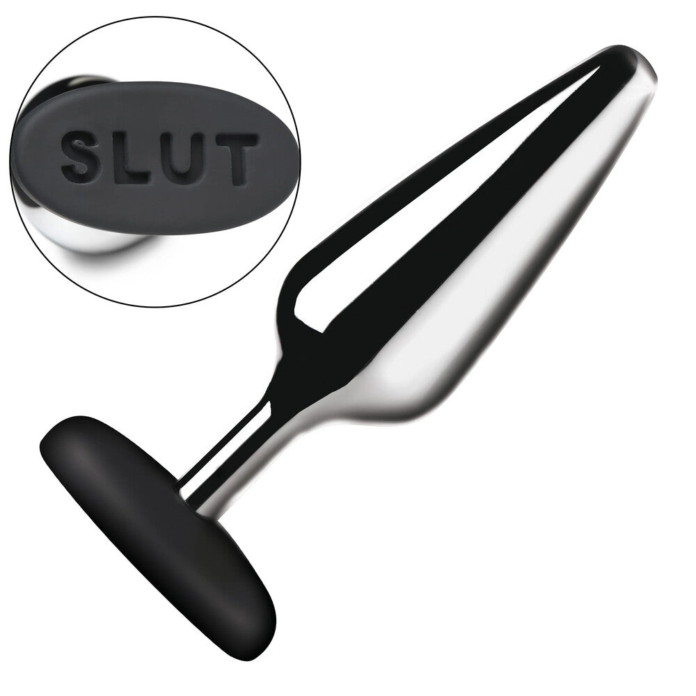 Vibrators, Sex Toy Kits and Sex Toys at Cloud9Adults - Master Series Butt Slut Metal and Silicone Butt Plug - Buy Sex Toys Online