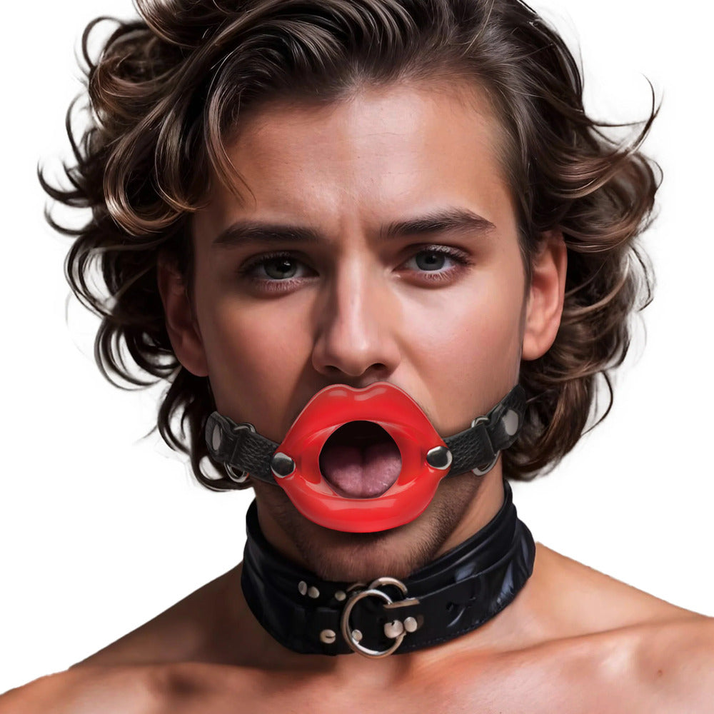 Vibrators, Sex Toy Kits and Sex Toys at Cloud9Adults - Juicy Lips Silicone Open Mouth Gag - Buy Sex Toys Online