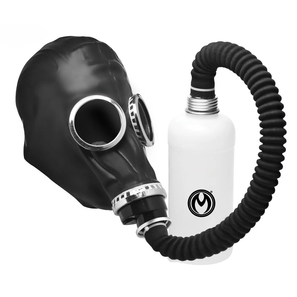 Vibrators, Sex Toy Kits and Sex Toys at Cloud9Adults - Master Series Dark Inhaler Gas Mask with Bottle - Buy Sex Toys Online