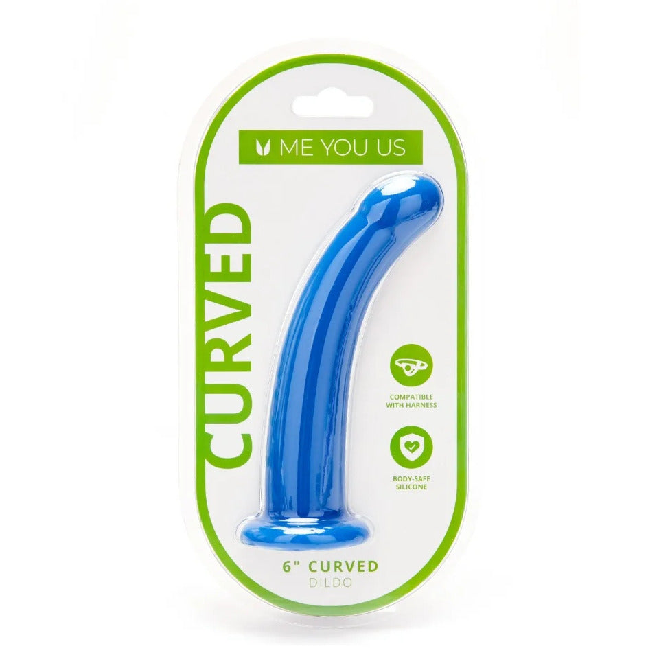 Vibrators, Sex Toy Kits and Sex Toys at Cloud9Adults - Me You Us 6 Inch Curved Silicone Dildo - Buy Sex Toys Online