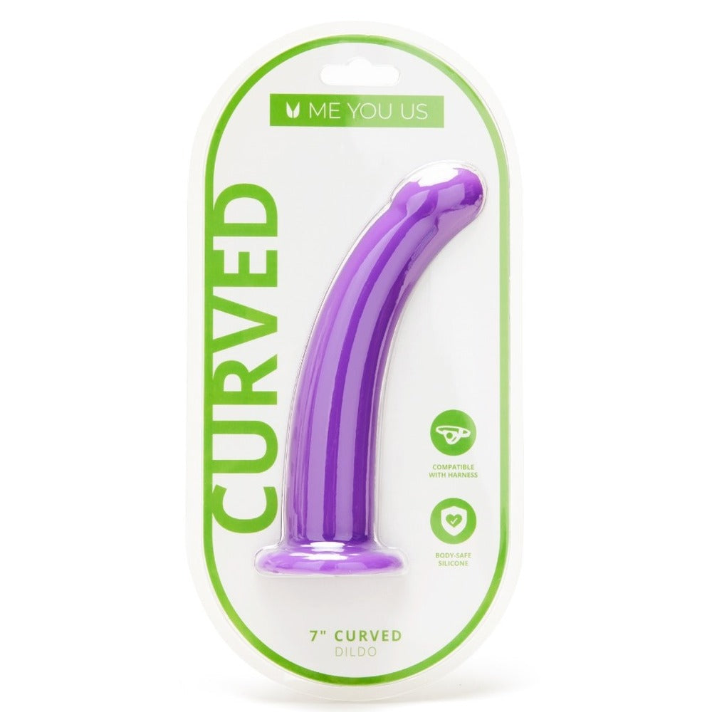 Vibrators, Sex Toy Kits and Sex Toys at Cloud9Adults - Me You Us 7 Inch Curved Silicone Dildo - Buy Sex Toys Online