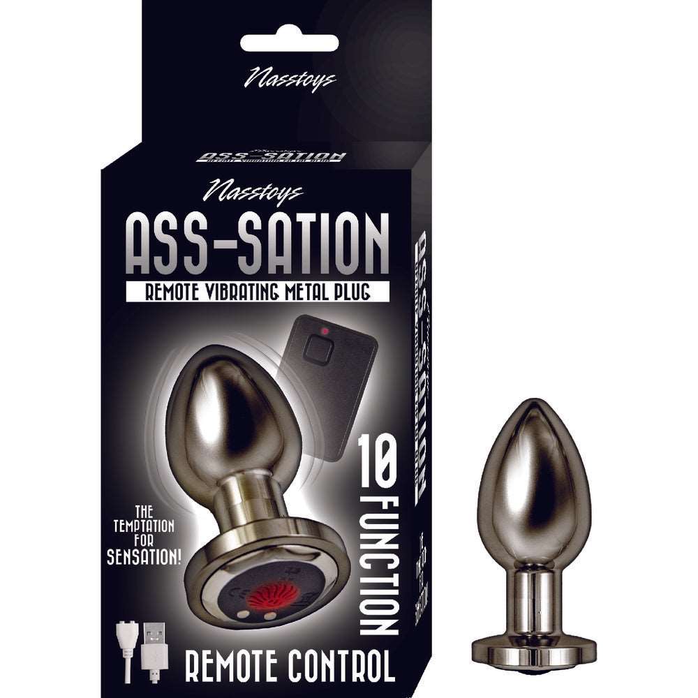 Vibrators, Sex Toy Kits and Sex Toys at Cloud9Adults - Ass Sation Remote Vibrating Butt Plug Black - Buy Sex Toys Online