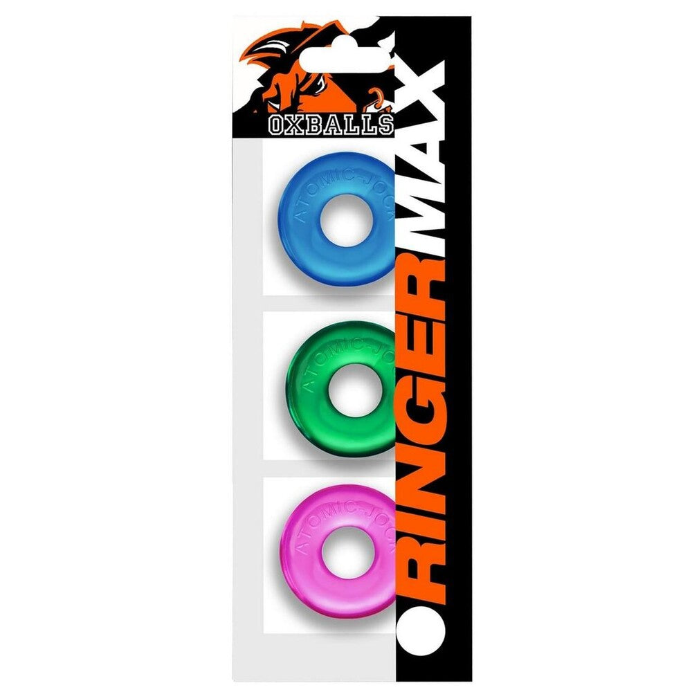 Vibrators, Sex Toy Kits and Sex Toys at Cloud9Adults - Oxballs Ringer Max Cockring 3 Pack Coloured - Buy Sex Toys Online