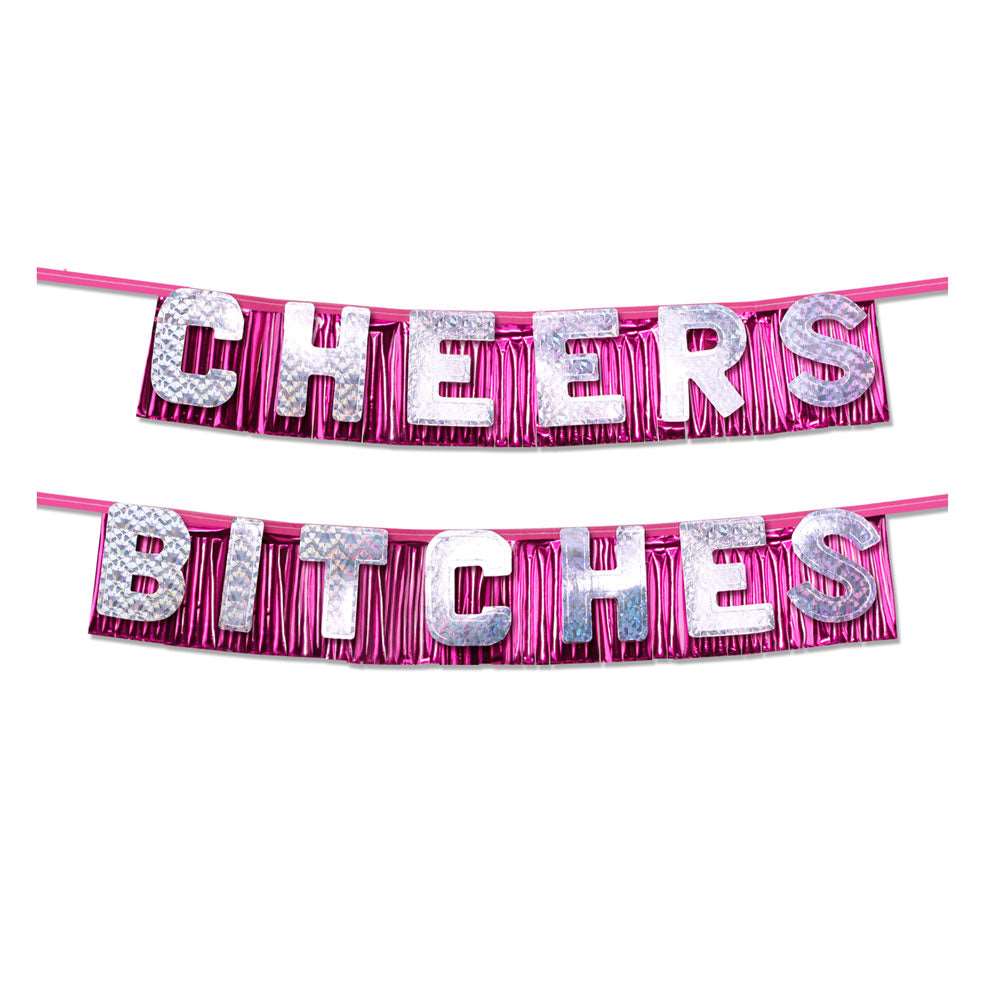 Vibrators, Sex Toy Kits and Sex Toys at Cloud9Adults - Bachelorette Party Favors Cheers Bitches Party Banner - Buy Sex Toys Online