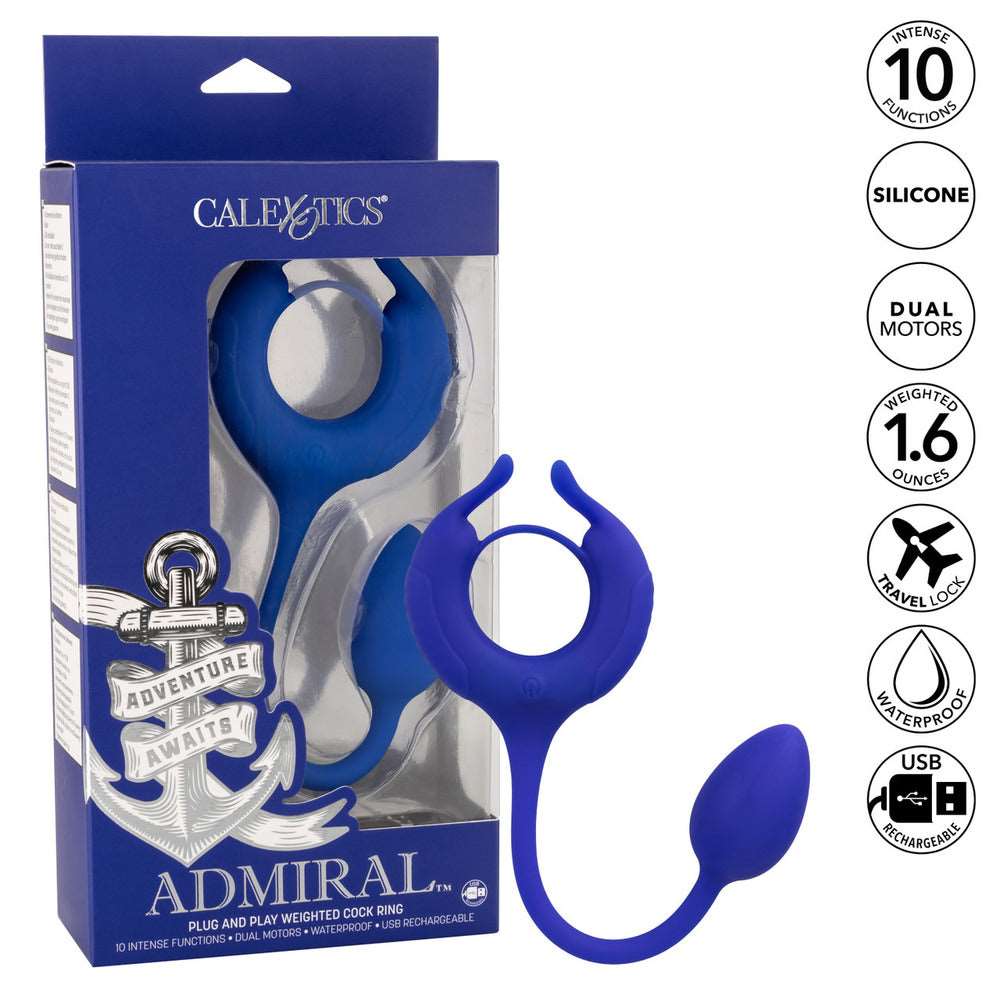 Vibrators, Sex Toy Kits and Sex Toys at Cloud9Adults - Admiral Weighted Cock Ring and Egg - Buy Sex Toys Online