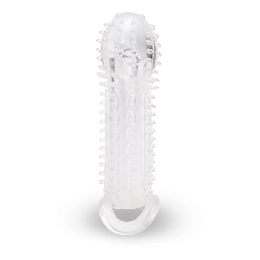 Vibrators, Sex Toy Kits and Sex Toys at Cloud9Adults - Size Up Clear Textured 1.5 Inch Extender - Buy Sex Toys Online