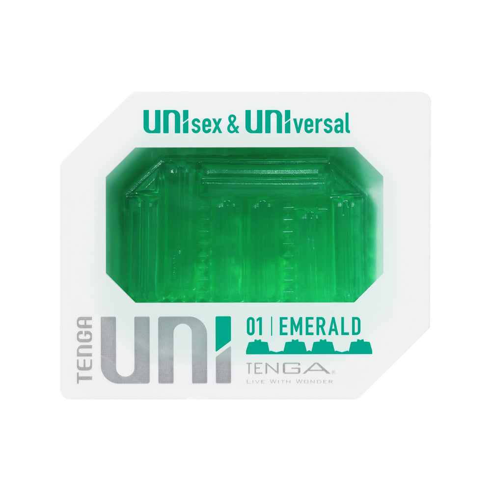 Vibrators, Sex Toy Kits and Sex Toys at Cloud9Adults - Tenga UNI Emerald Sleeve Masturbator - Buy Sex Toys Online