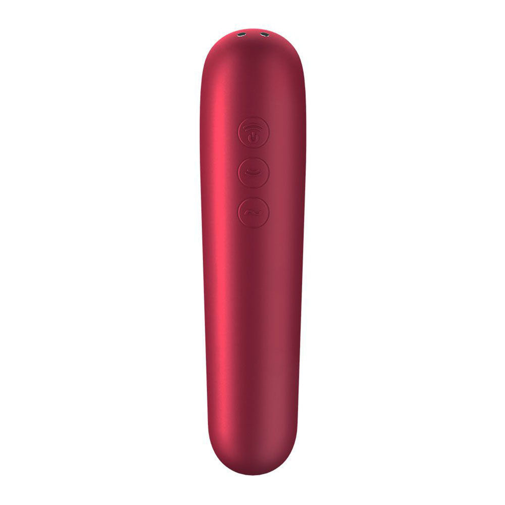 Vibrators, Sex Toy Kits and Sex Toys at Cloud9Adults - Satisfyer App Enabled Dual Love Clitoral Massager Red - Buy Sex Toys Online