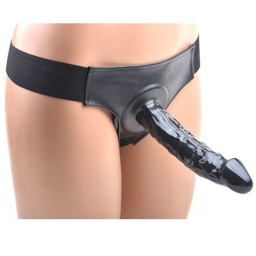 Vibrators, Sex Toy Kits and Sex Toys at Cloud9Adults - Black Hollow Strap On With Harness - Buy Sex Toys Online