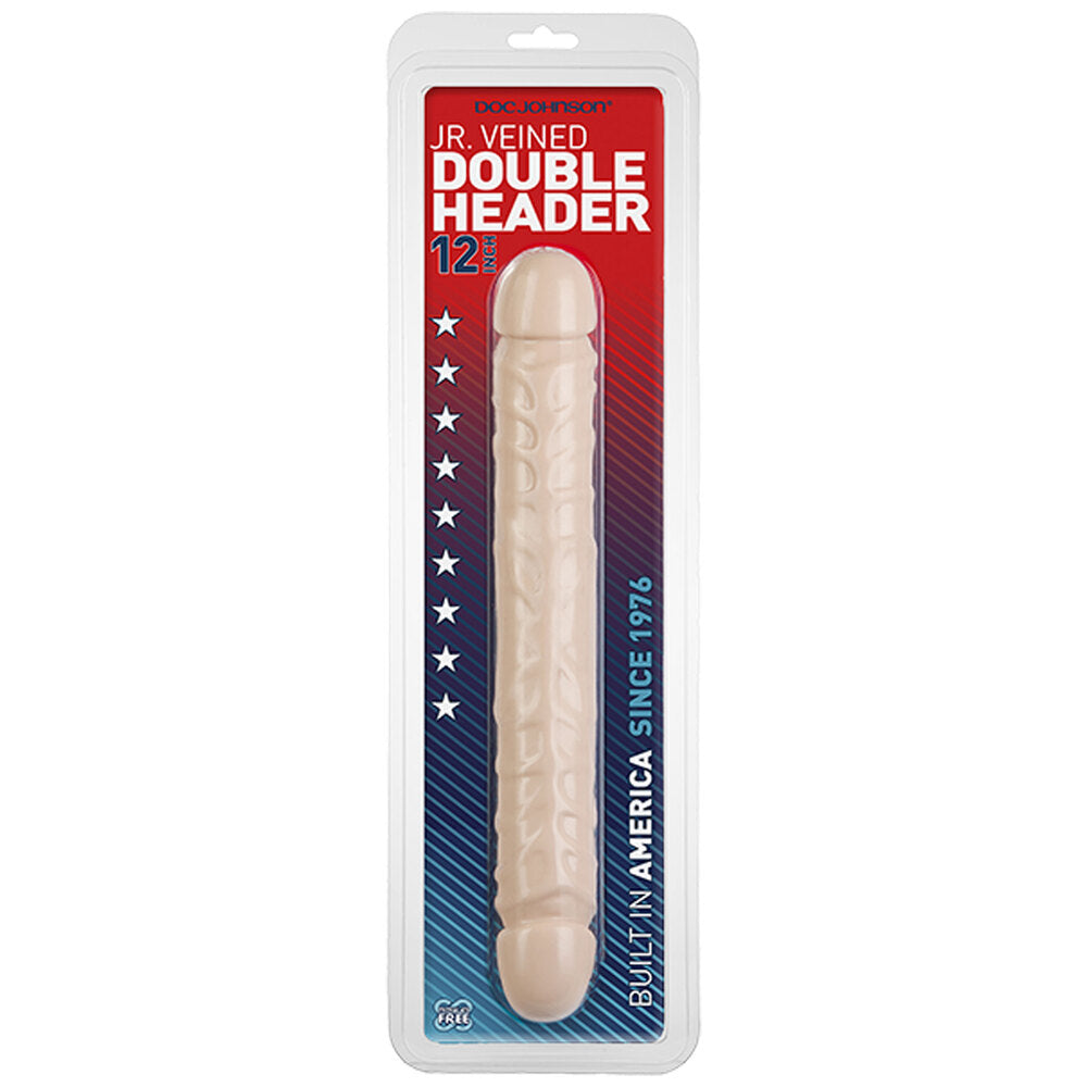 Vibrators, Sex Toy Kits and Sex Toys at Cloud9Adults - Jr Veined Double Header 12 Inch Dong - Buy Sex Toys Online