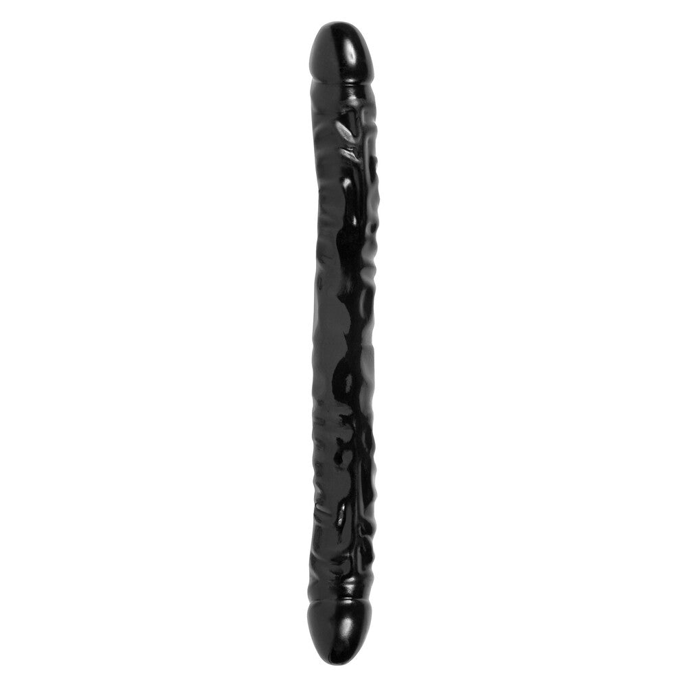 Vibrators, Sex Toy Kits and Sex Toys at Cloud9Adults - Jr Veined Double Header 12 Inch Bender Dong Black - Buy Sex Toys Online