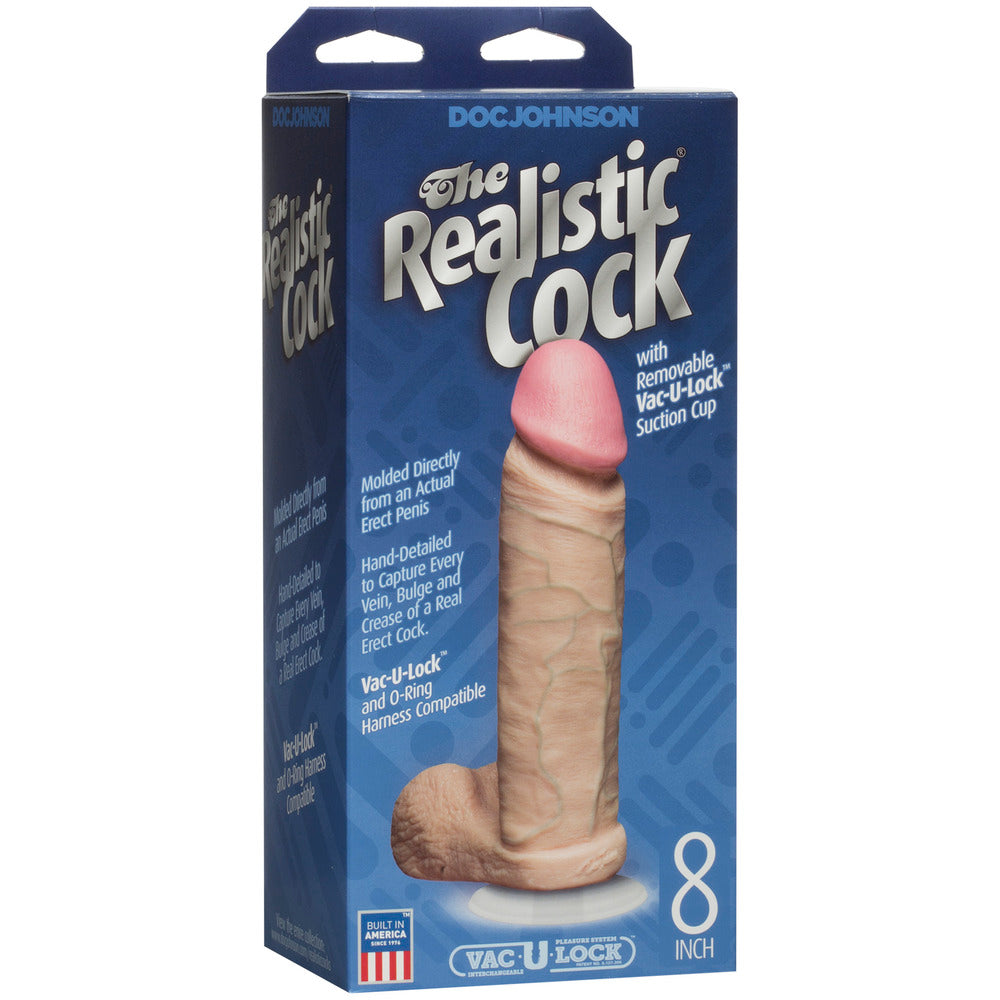 Vibrators, Sex Toy Kits and Sex Toys at Cloud9Adults - The Realistic Cock 8 Inch Dildo Flesh Pink - Buy Sex Toys Online