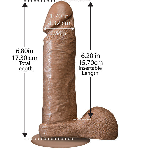 Vibrators, Sex Toy Kits and Sex Toys at Cloud9Adults - The Realistic Cock 6 Inch Dildo Flesh Brown - Buy Sex Toys Online