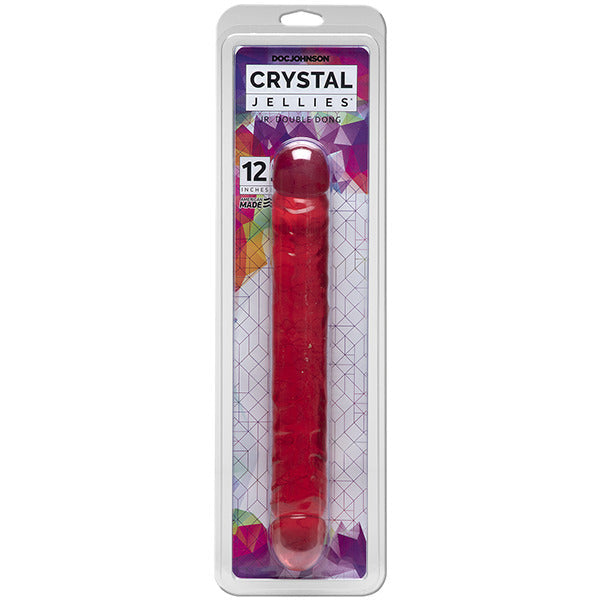 Vibrators, Sex Toy Kits and Sex Toys at Cloud9Adults - Crystal Jellies 12 Inch Double Dong - Buy Sex Toys Online