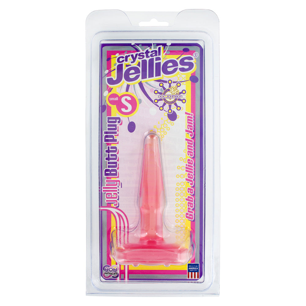 Vibrators, Sex Toy Kits and Sex Toys at Cloud9Adults - Crystal Jellies Small Butt Plug Pink - Buy Sex Toys Online