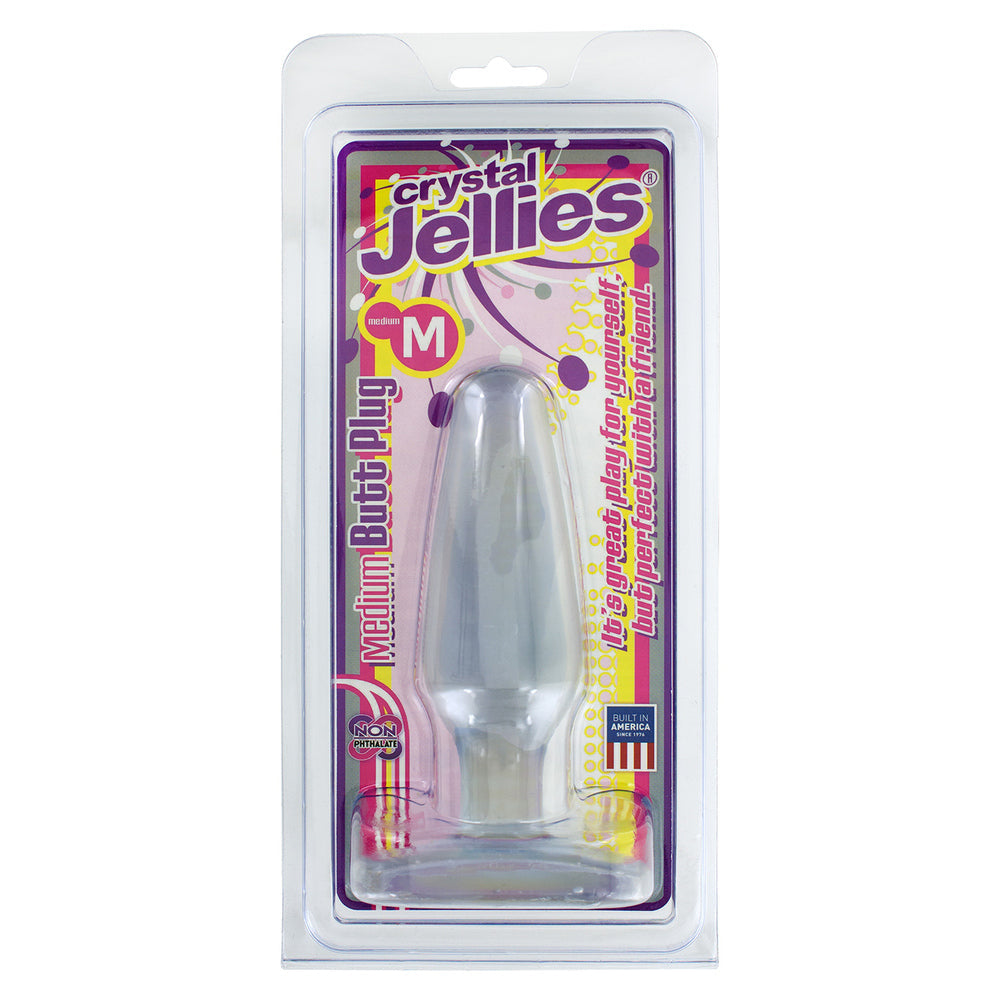 Vibrators, Sex Toy Kits and Sex Toys at Cloud9Adults - Crystal Jellies Medium Butt Plug Clear - Buy Sex Toys Online