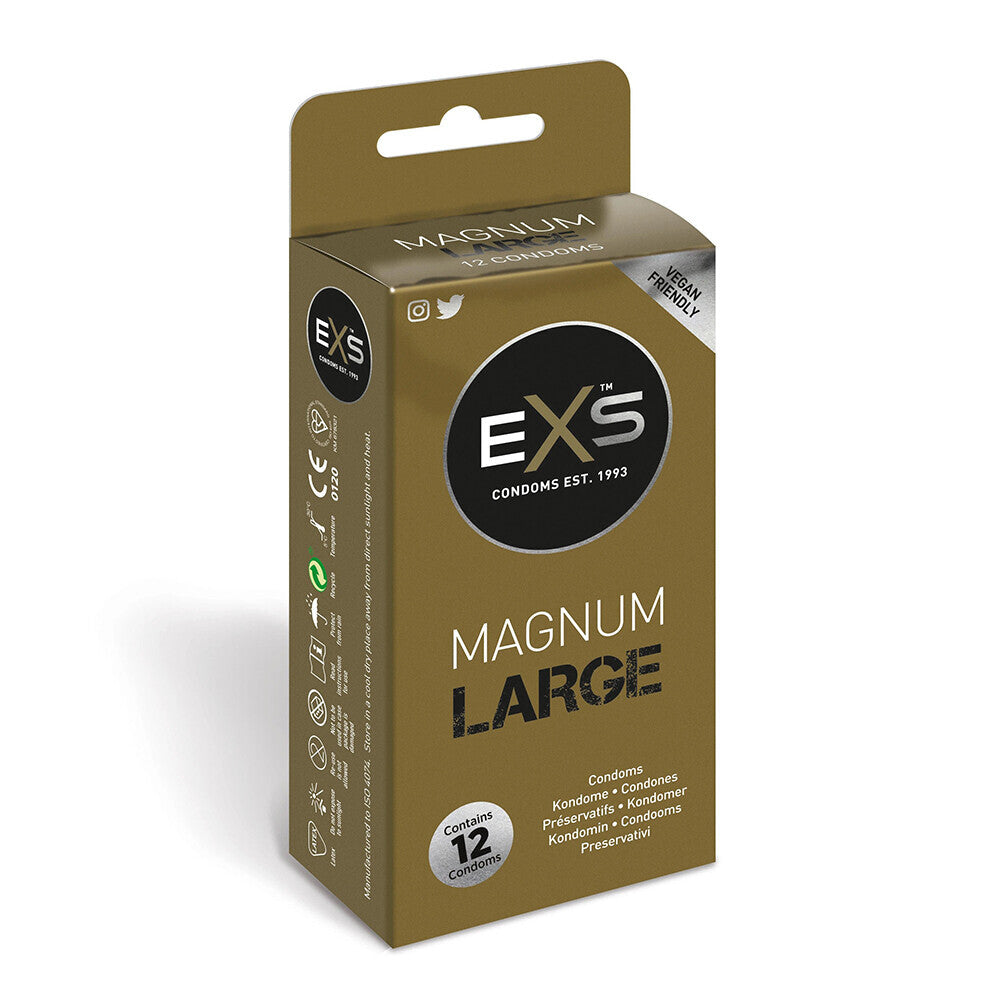 Vibrators, Sex Toy Kits and Sex Toys at Cloud9Adults - EXS Magnum Large Condoms 12 Pack - Buy Sex Toys Online