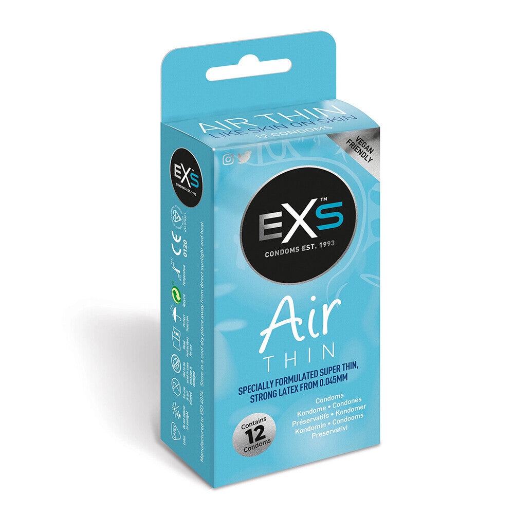 Vibrators, Sex Toy Kits and Sex Toys at Cloud9Adults - EXS Air Thin Condoms 12 Pack - Buy Sex Toys Online