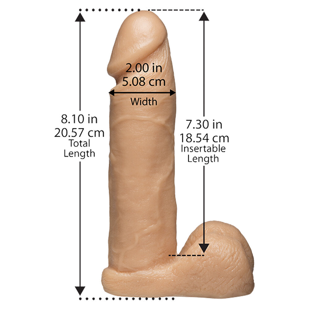 Vibrators, Sex Toy Kits and Sex Toys at Cloud9Adults - VacULock 8 Inch Realistic Cock Attachment Flesh Pink - Buy Sex Toys Online