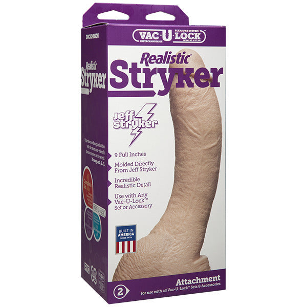 Vibrators, Sex Toy Kits and Sex Toys at Cloud9Adults - VacULock Jeff Stryker Realistic Dildo Attachment - Buy Sex Toys Online