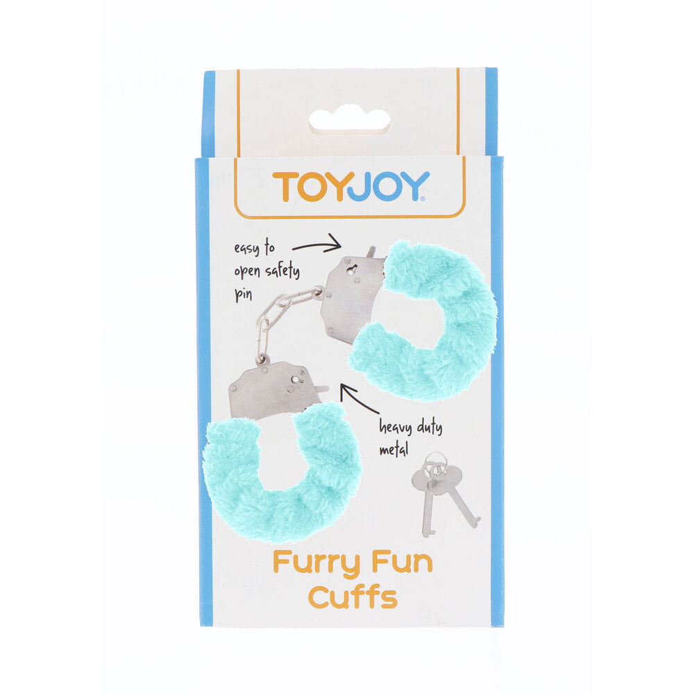 Vibrators, Sex Toy Kits and Sex Toys at Cloud9Adults - ToyJoy Furry Fun Wrist Cuffs Aqua - Buy Sex Toys Online