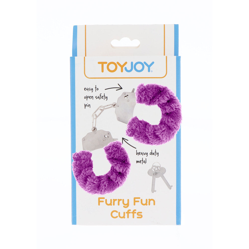 ToyJoy Furry Fun Wrist Cuffs Purple Cloud9Adults