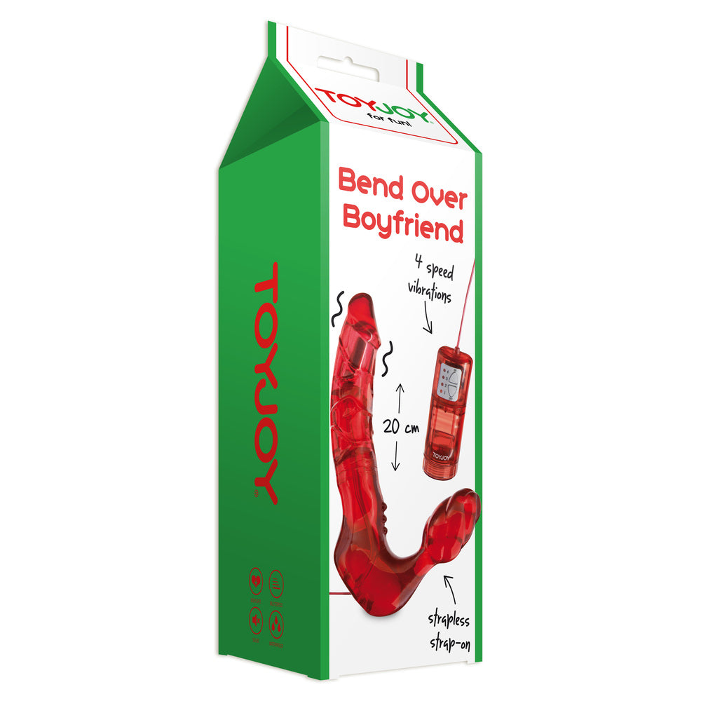 Vibrators, Sex Toy Kits and Sex Toys at Cloud9Adults - ToyJoy Bend Over Boyfriend Strapless Strap On Red - Buy Sex Toys Online