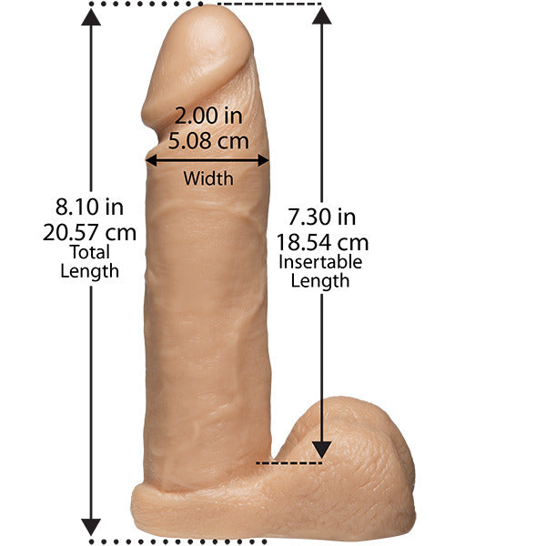 Vibrators, Sex Toy Kits and Sex Toys at Cloud9Adults - VacULock 8 Inch Realistic Cock With Ultra Harness - Buy Sex Toys Online