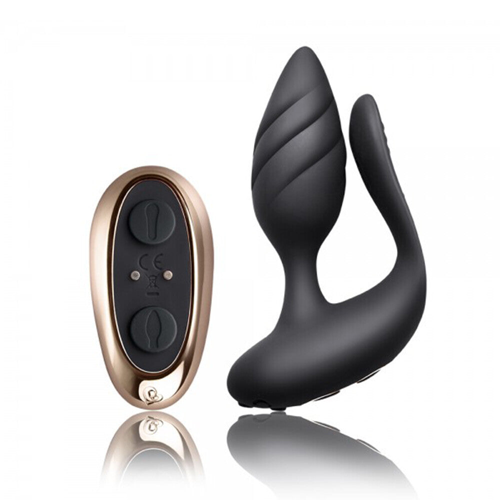 Vibrators, Sex Toy Kits and Sex Toys at Cloud9Adults - Rocks Off Cocktail Remote Control Couples Vibe Black - Buy Sex Toys Online