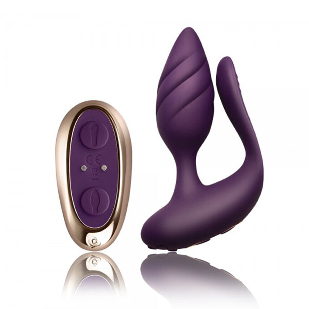 Vibrators, Sex Toy Kits and Sex Toys at Cloud9Adults - Rocks Off Cocktail Remote Control Couples Vibe Purple - Buy Sex Toys Online