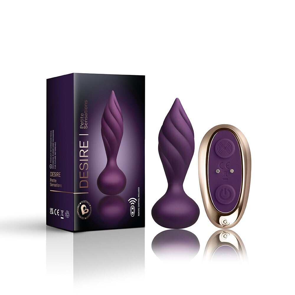 Vibrators, Sex Toy Kits and Sex Toys at Cloud9Adults - Rocks Off Petite Sensations Desire Butt Plug Purple - Buy Sex Toys Online