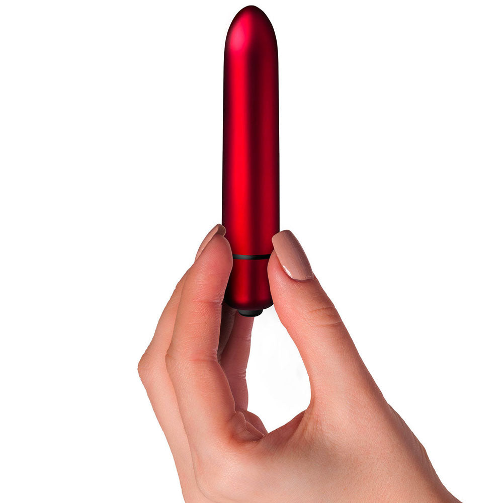 Vibrators, Sex Toy Kits and Sex Toys at Cloud9Adults - Rocks Off Truly Yours Scarlet Velvet 90mm Bullet - Buy Sex Toys Online