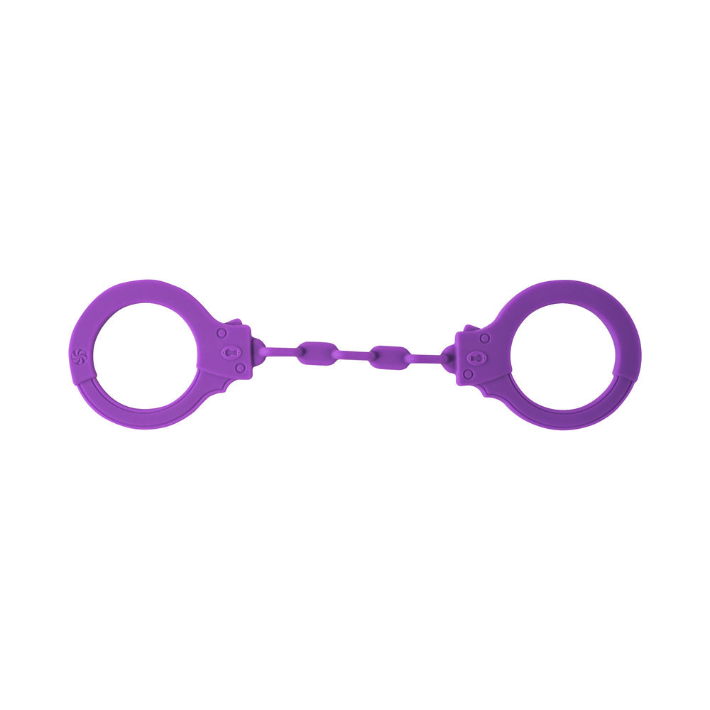 Vibrators, Sex Toy Kits and Sex Toys at Cloud9Adults - Lola Party Hard Suppression Silicone Handcuffs Purple - Buy Sex Toys Online